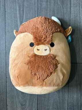 Squishmallows Brown Tan Buffalo Plush - Dunkie